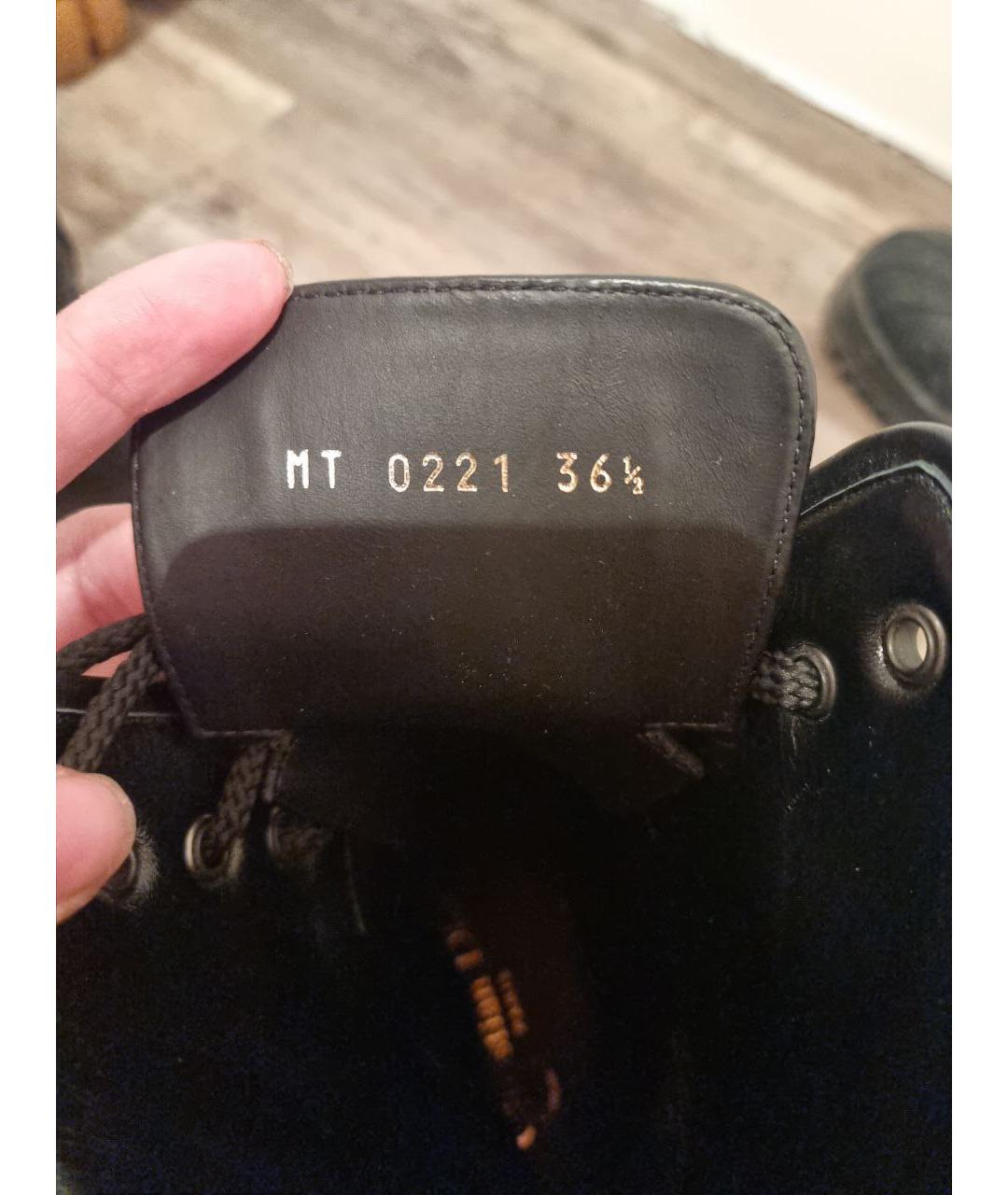 CHRISTIAN DIOR Черные текстильные ботинки, фото 6