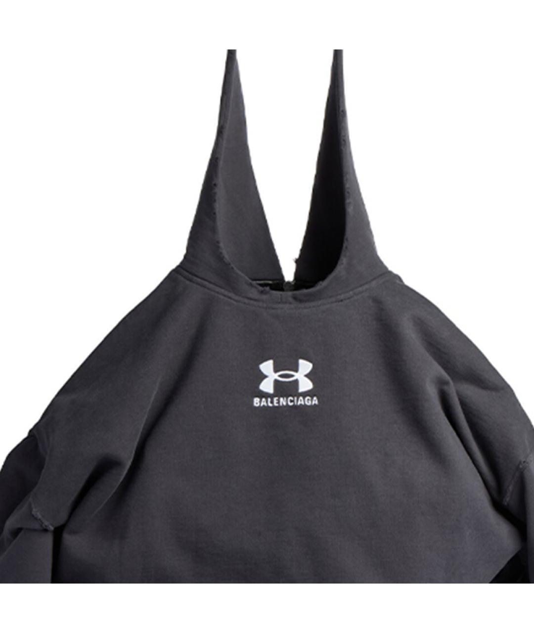 BALENCIAGA Черная тканевая сумка на плечо, фото 5