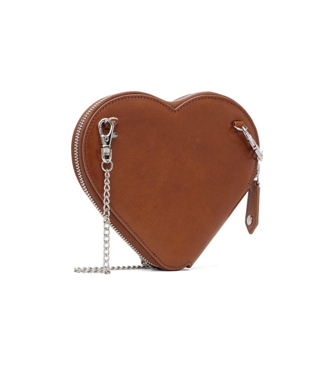 VIVIENNE WESTWOOD Коричневая кожаная сумка через плечо, фото 4