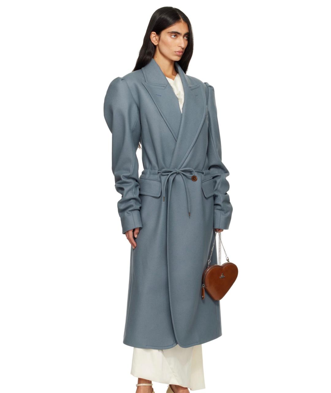 VIVIENNE WESTWOOD Коричневая кожаная сумка через плечо, фото 2