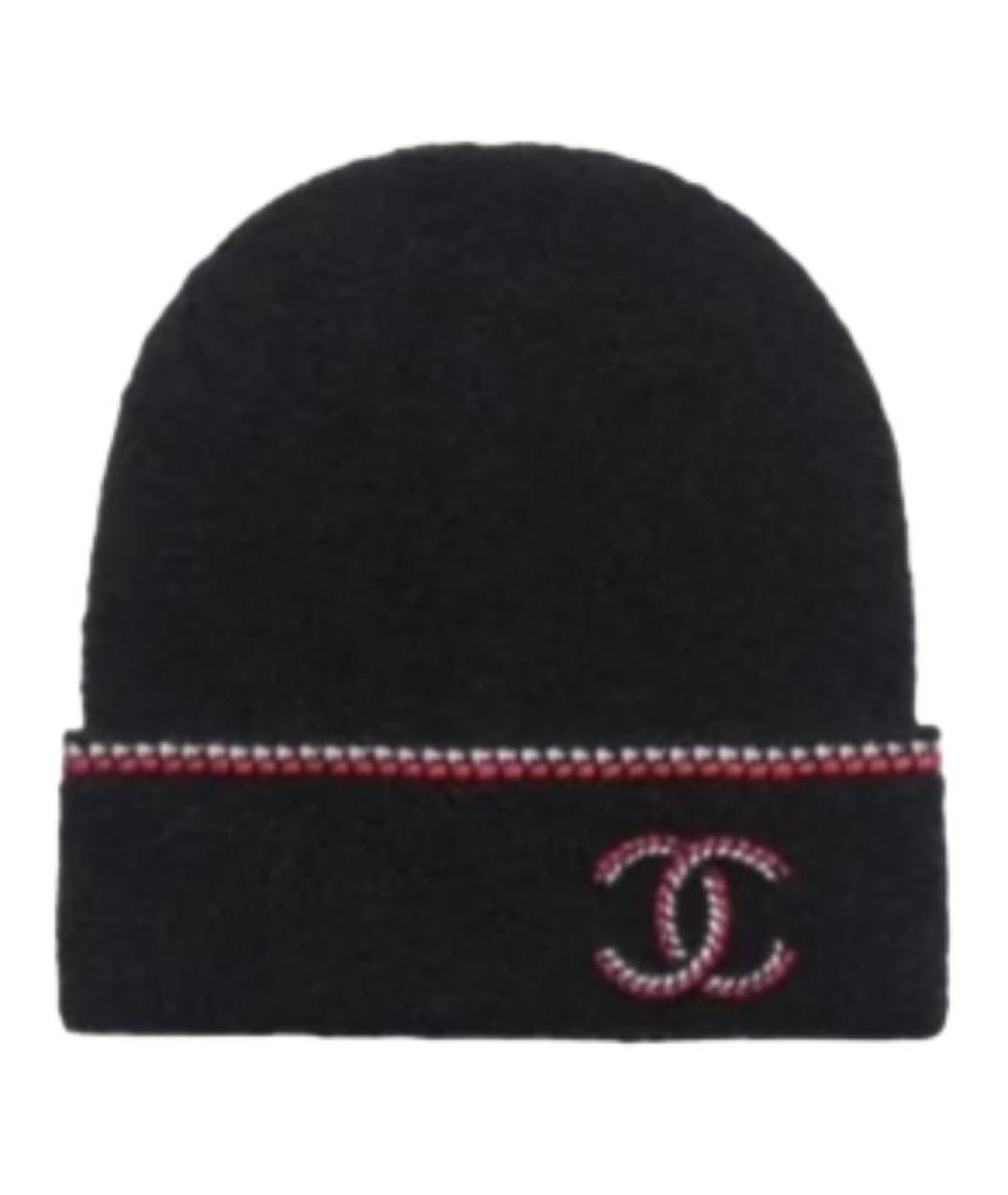 CHANEL Черная шапка, фото 1