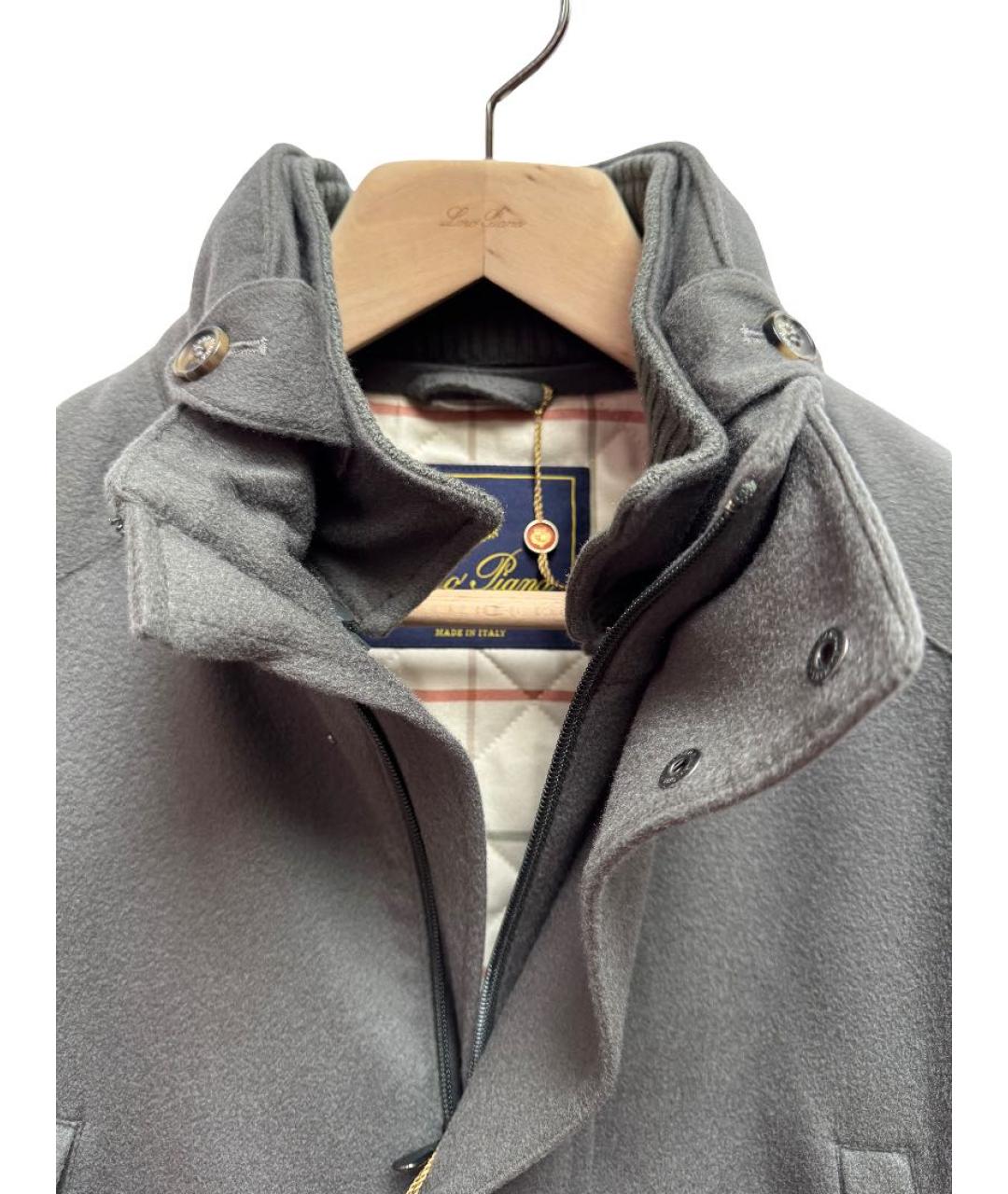 LORO PIANA Серая кашемировая парка, фото 3