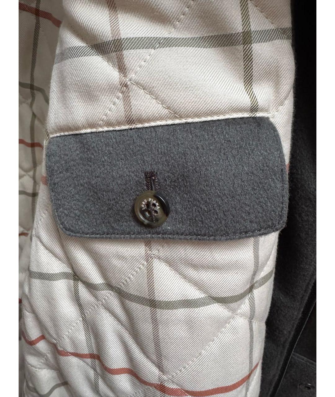 LORO PIANA Серая кашемировая парка, фото 7