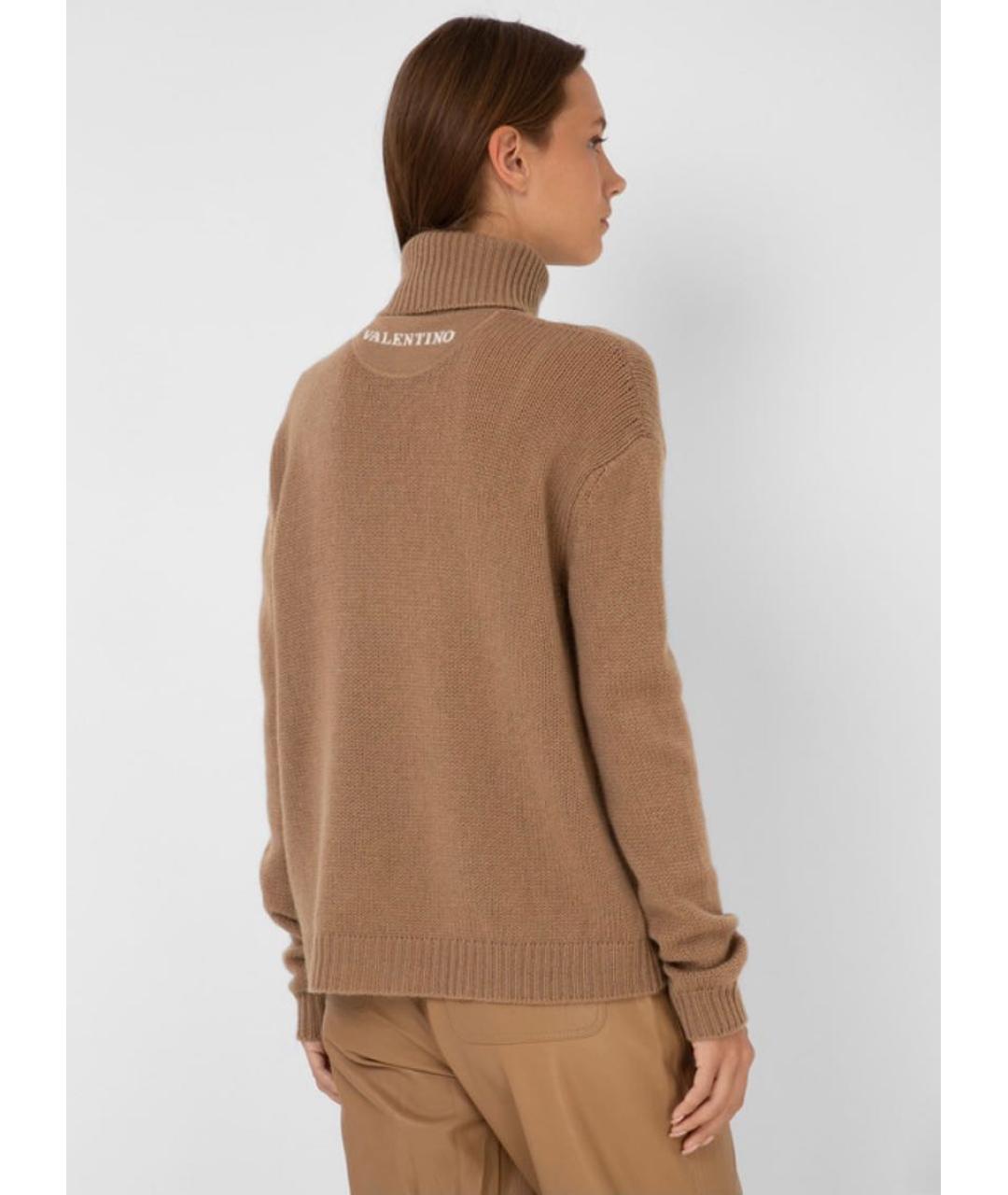VALENTINO Бежевый кашемировый джемпер / свитер, фото 2