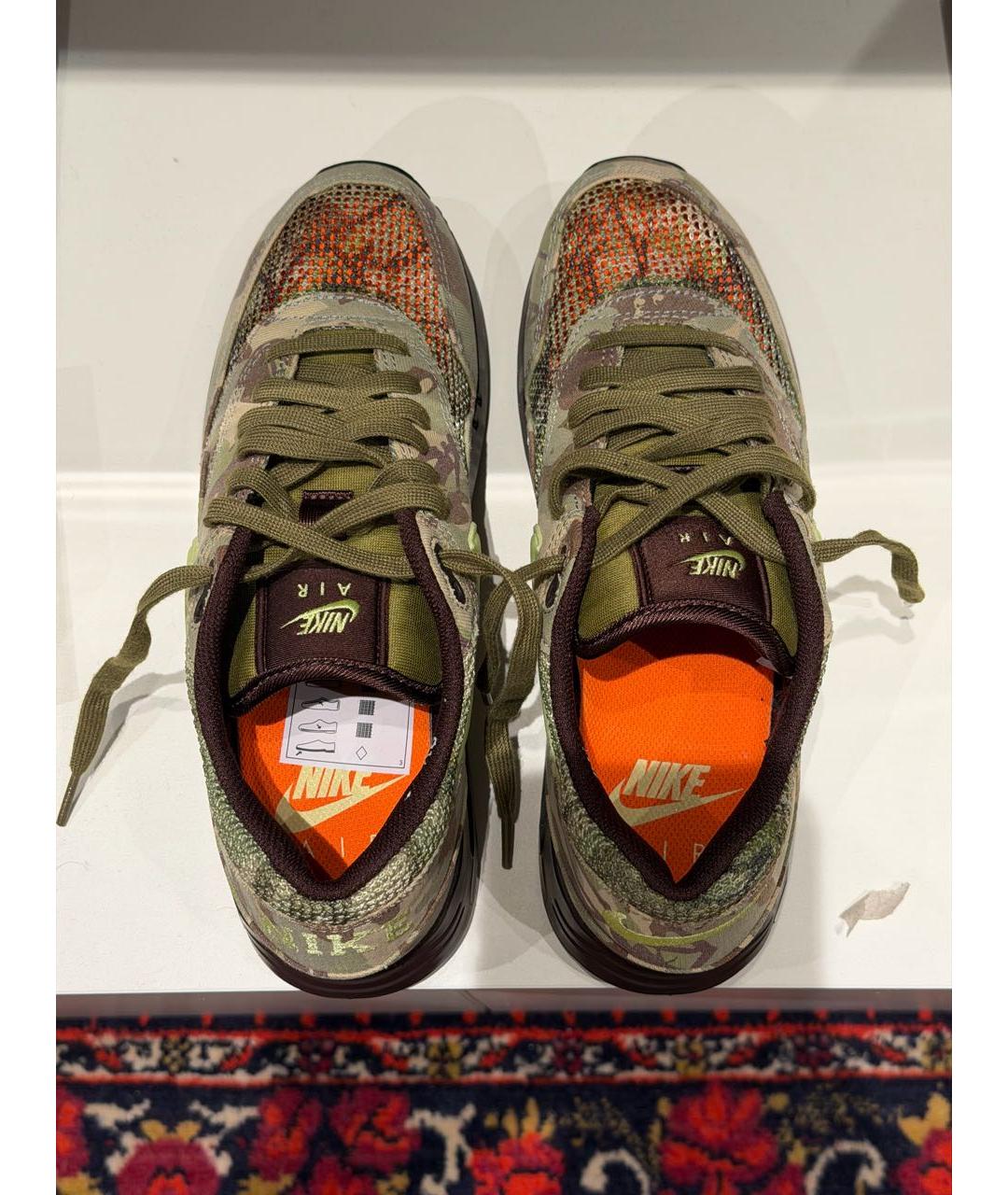 NIKE Хаки текстильные низкие кроссовки / кеды, фото 3