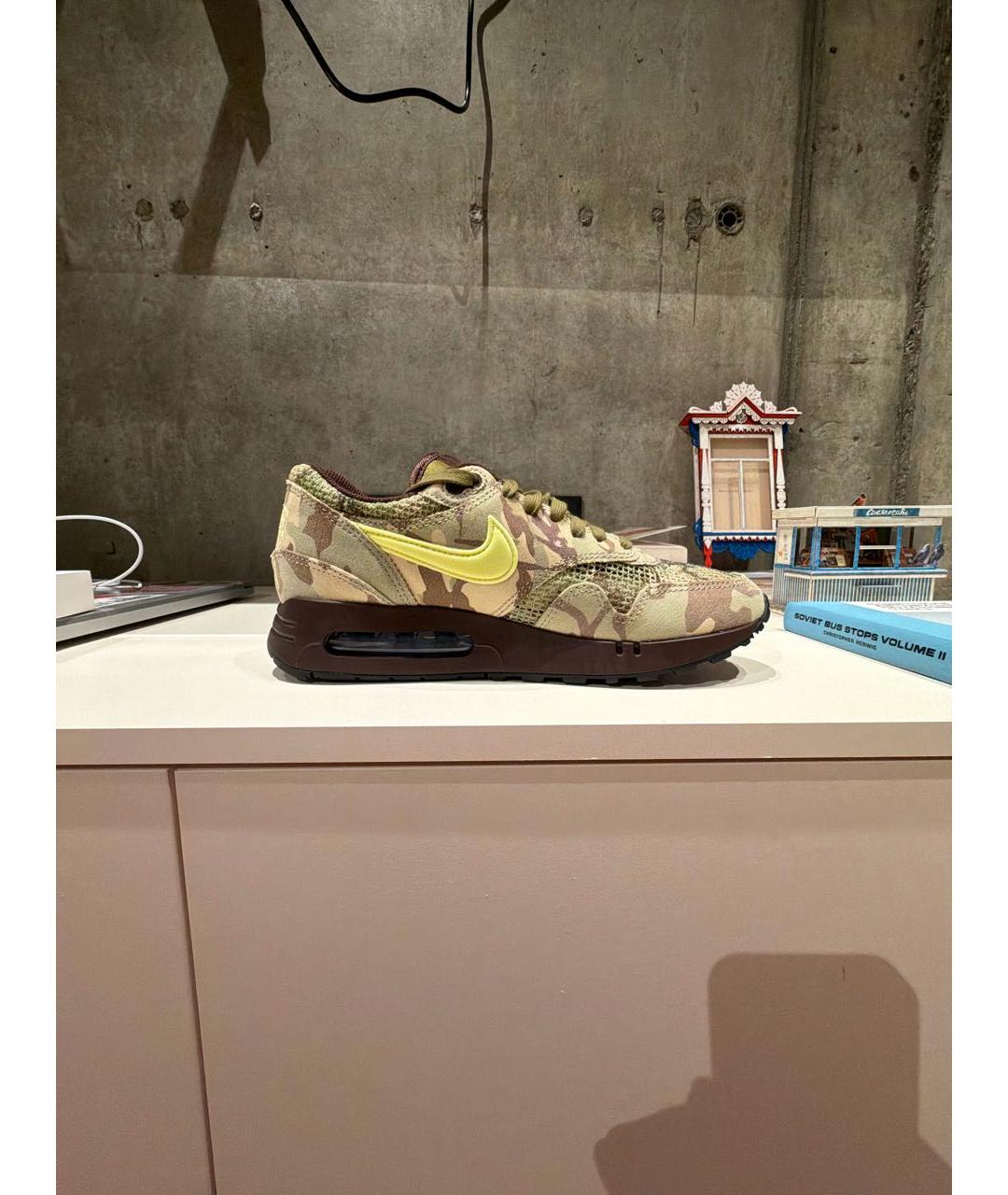 NIKE Хаки текстильные низкие кроссовки / кеды, фото 9