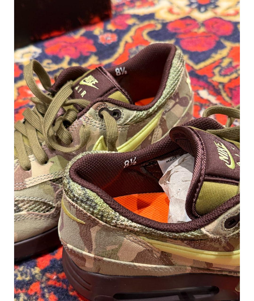 NIKE Хаки текстильные низкие кроссовки / кеды, фото 6