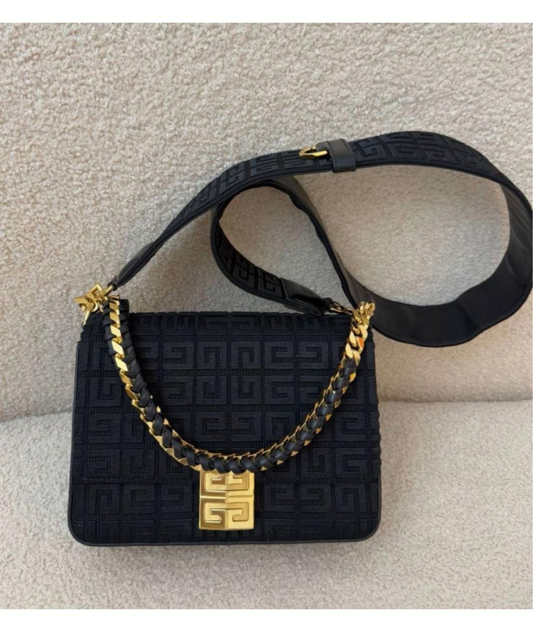 GIVENCHY Черная тканевая сумка через плечо, фото 6