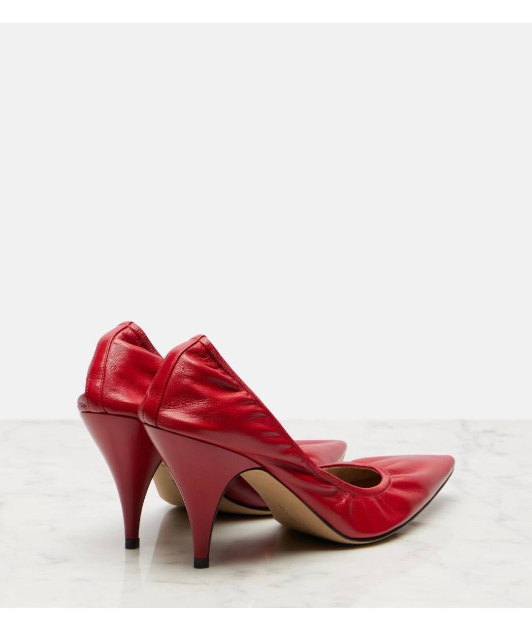 THE ROW Красные кожаные туфли, фото 7