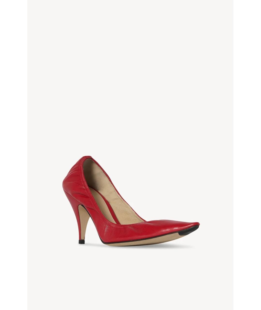 THE ROW Красные кожаные туфли, фото 2