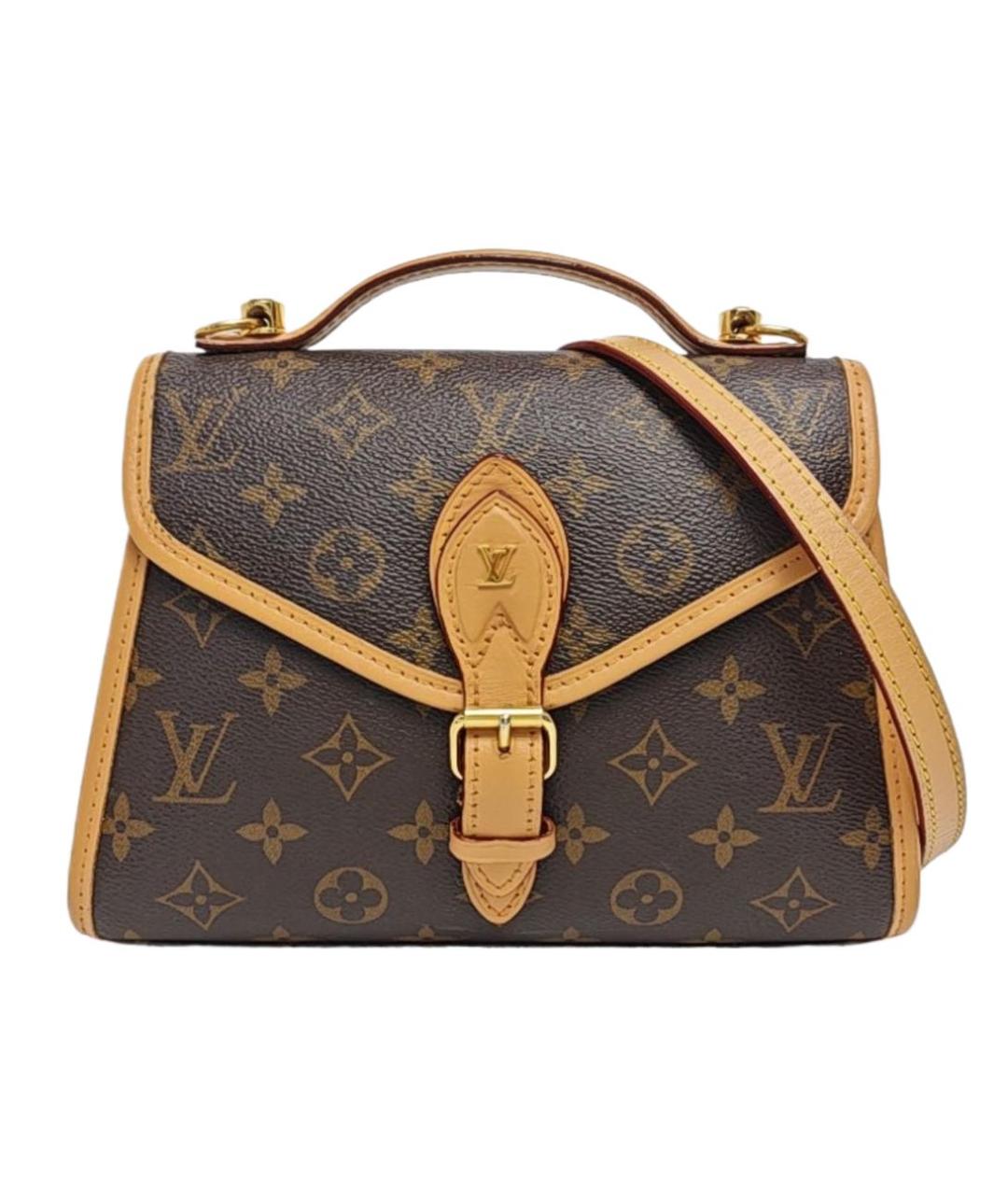 LOUIS VUITTON Коричневая сумка с короткими ручками, фото 1