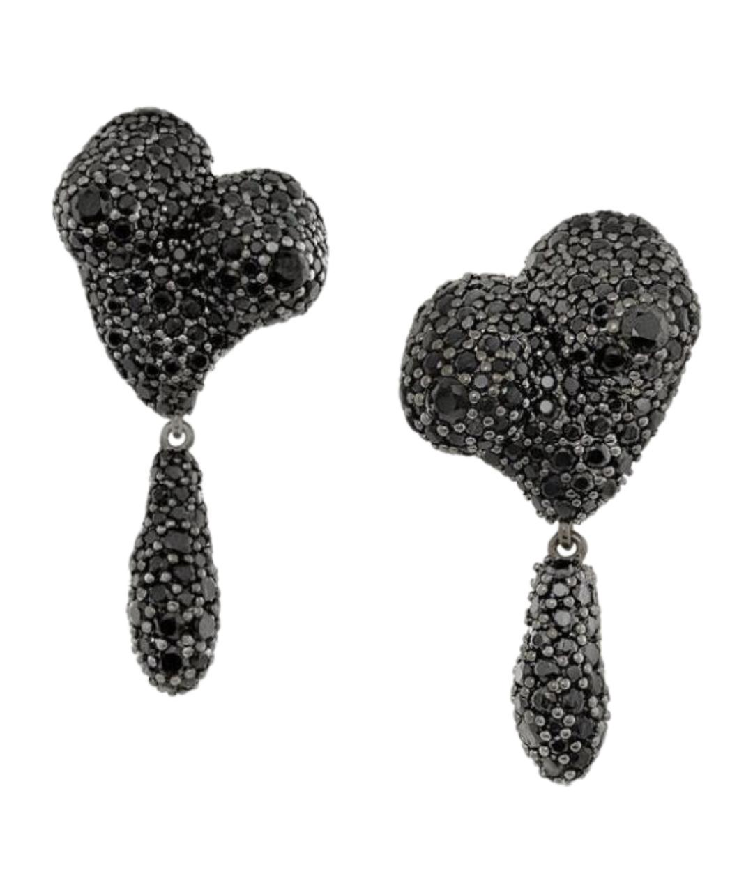 VIVIENNE WESTWOOD Черные латунные серьги, фото 1