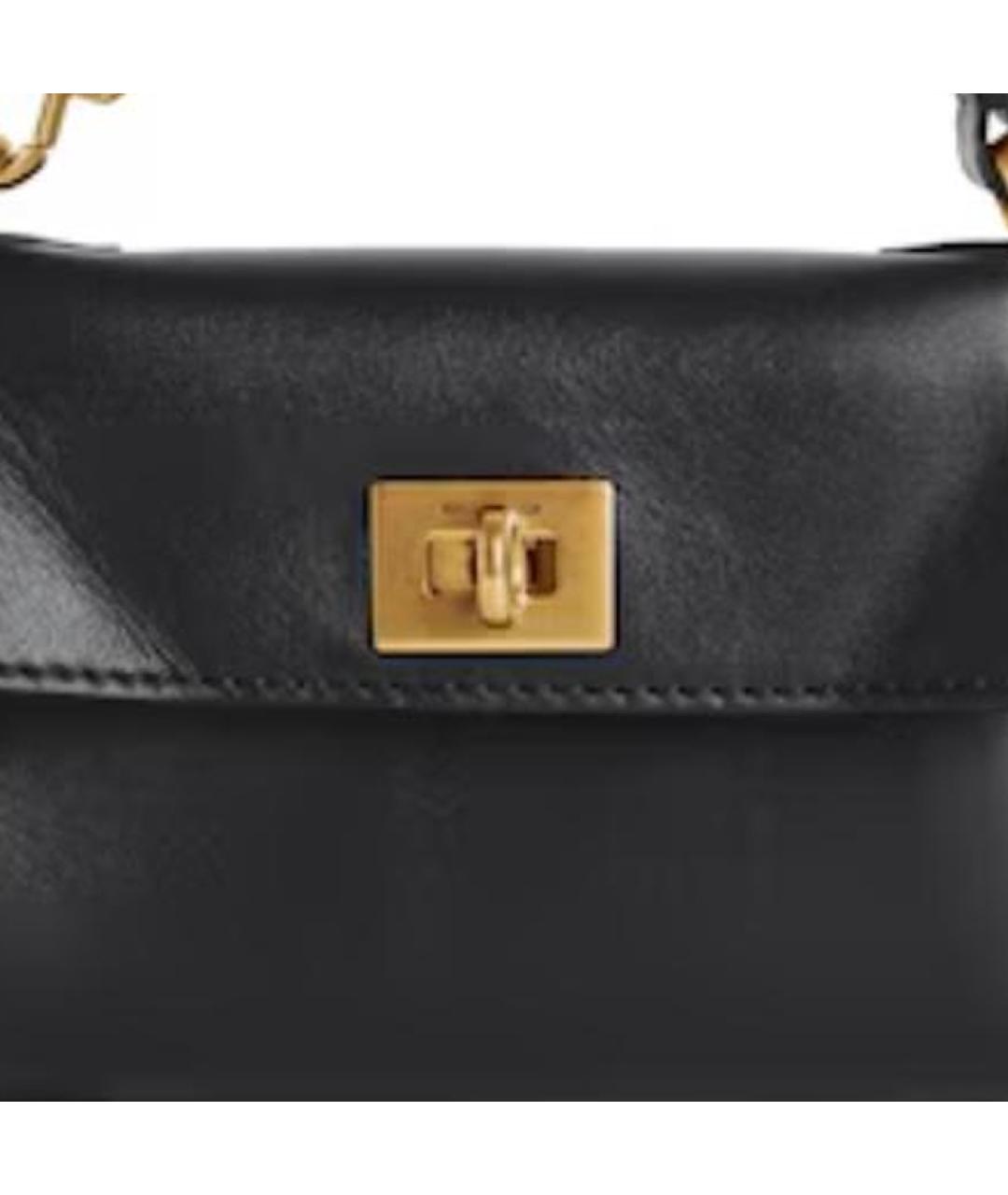 BALENCIAGA Черная кожаная сумка через плечо, фото 6