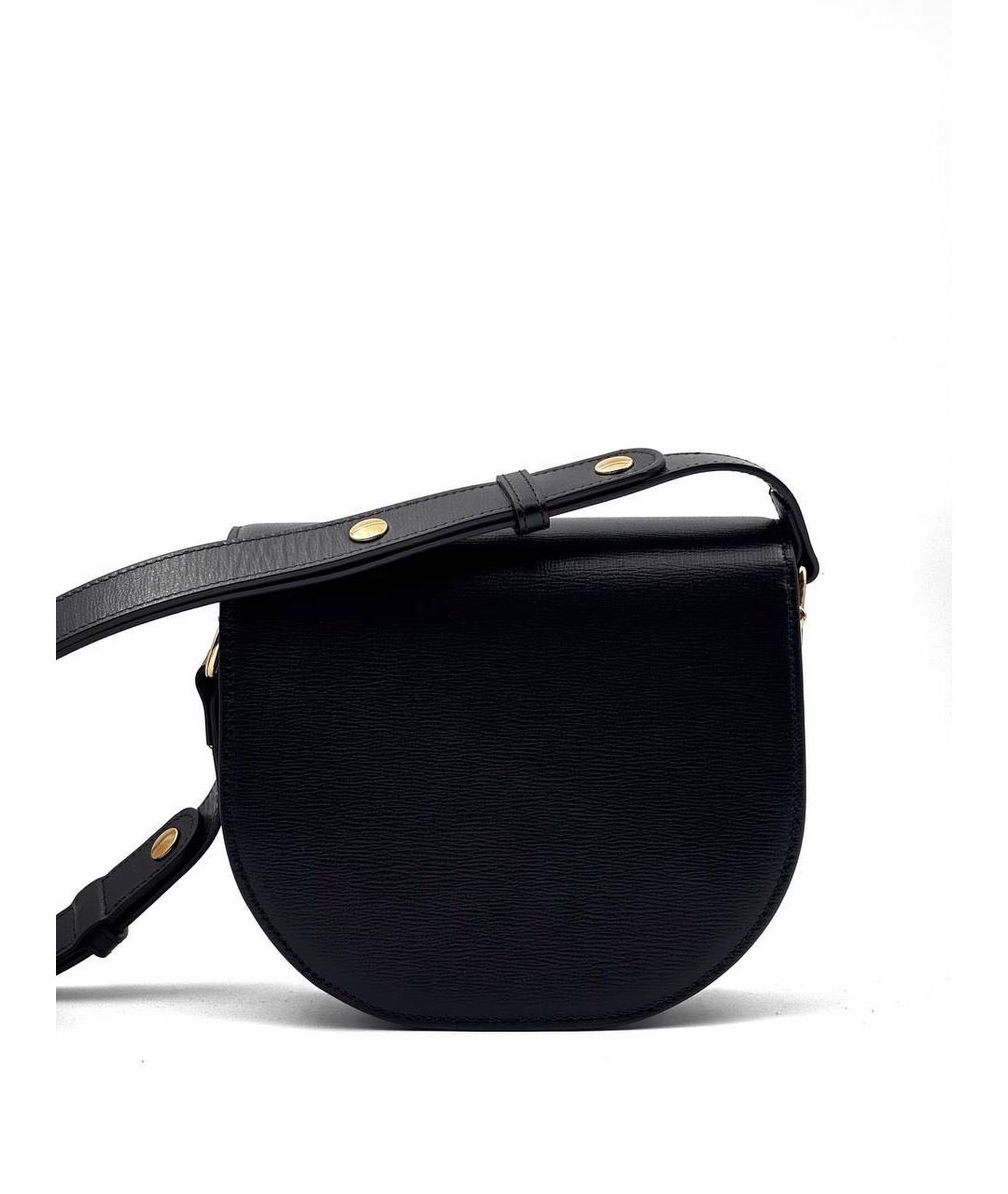 GUCCI Черная кожаная сумка через плечо, фото 2