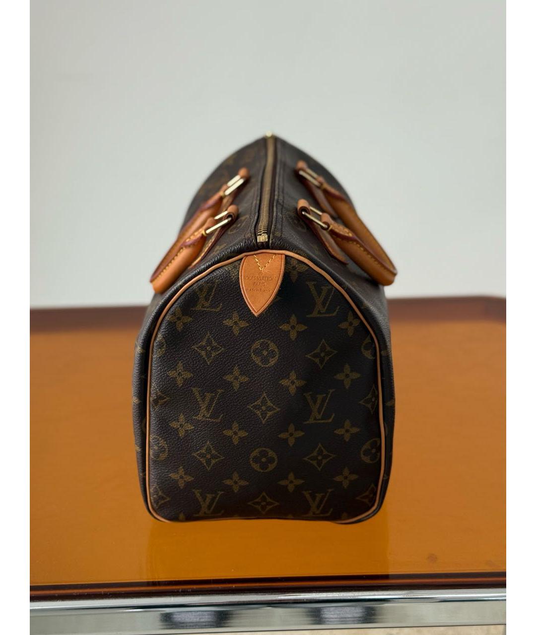 LOUIS VUITTON Коричневая сумка с короткими ручками, фото 4