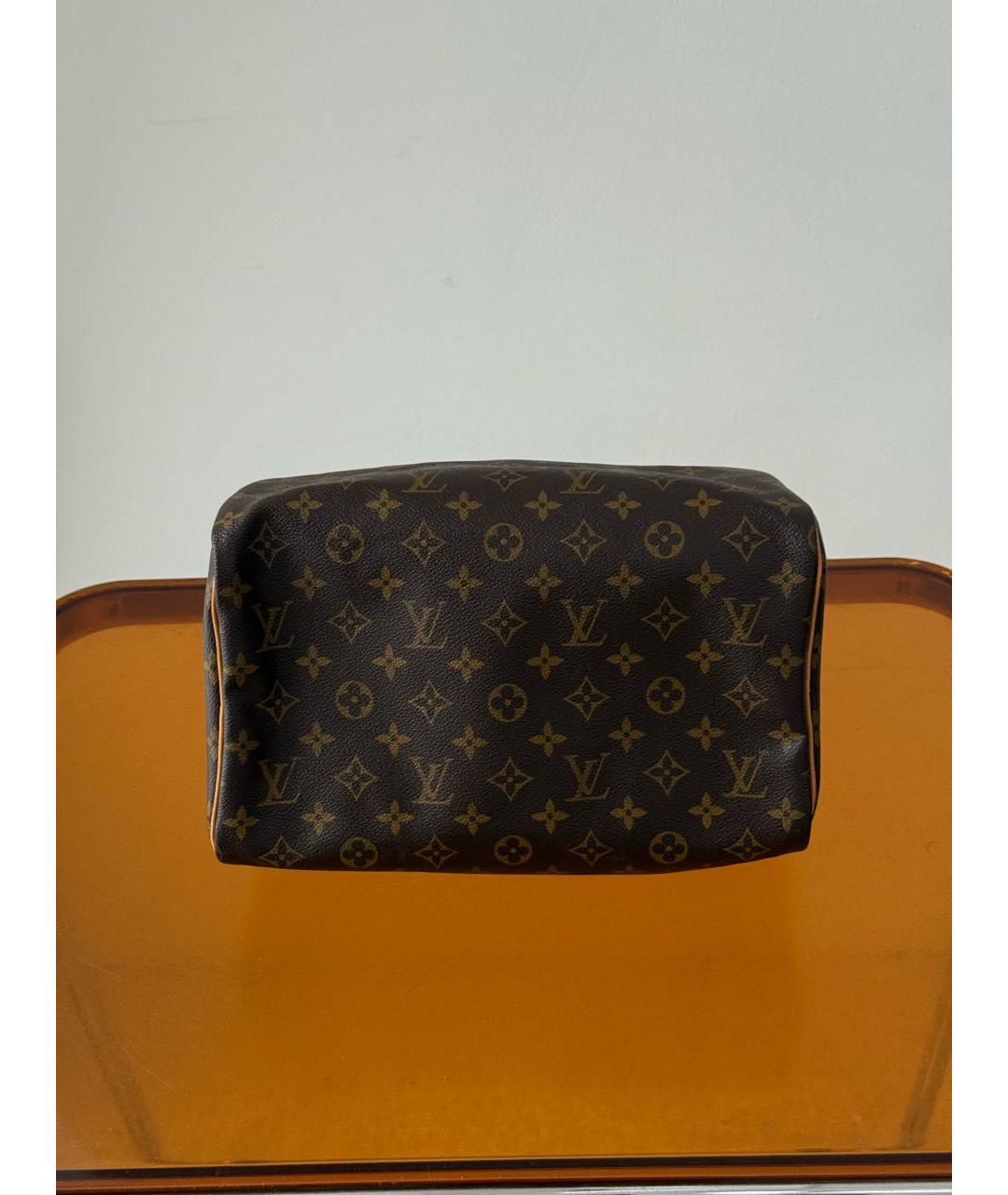 LOUIS VUITTON Коричневая сумка с короткими ручками, фото 6