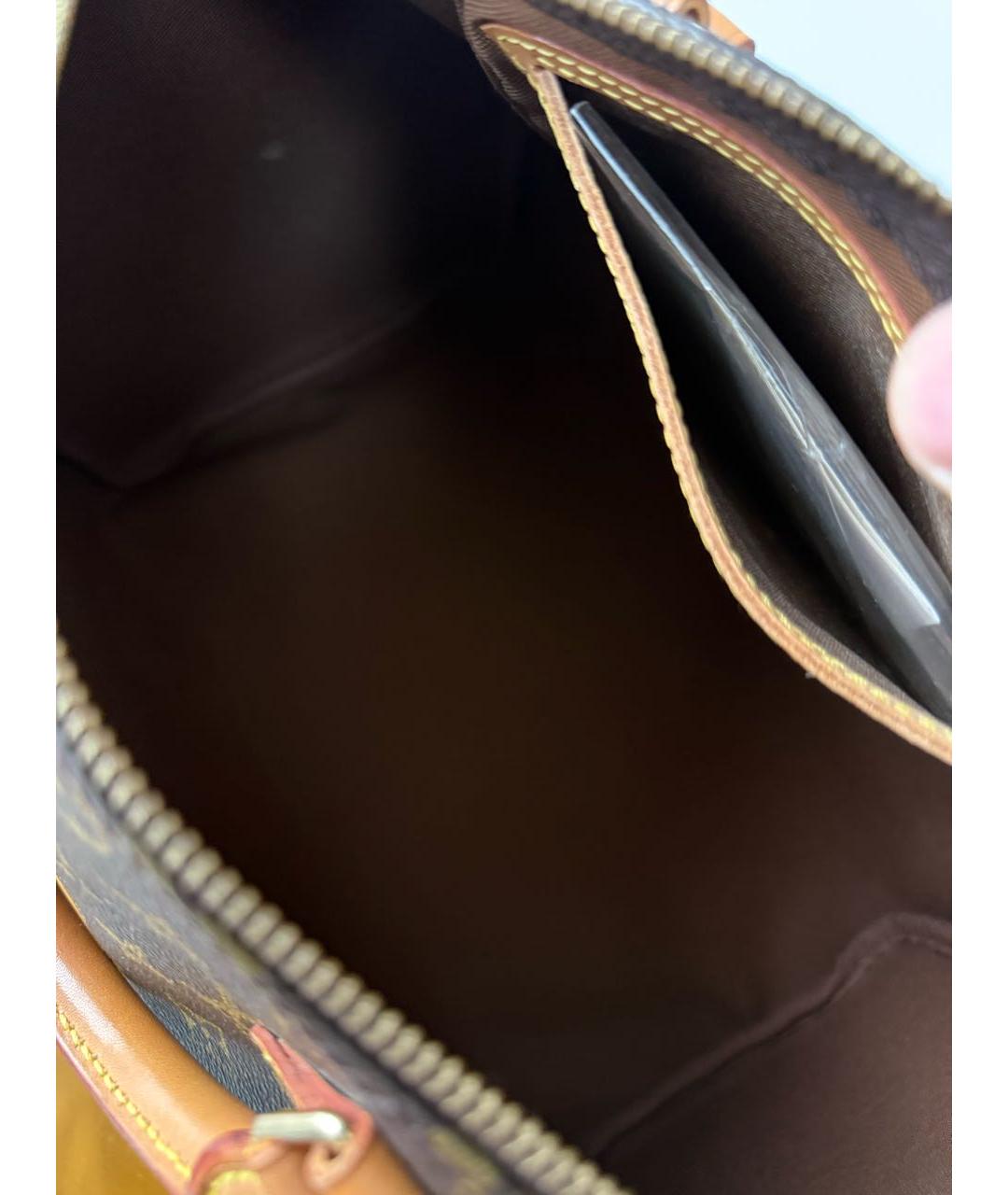 LOUIS VUITTON Коричневая сумка с короткими ручками, фото 7