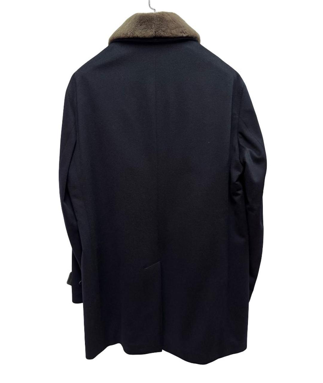 LORO PIANA Темно-синее кашемировое пальто, фото 2