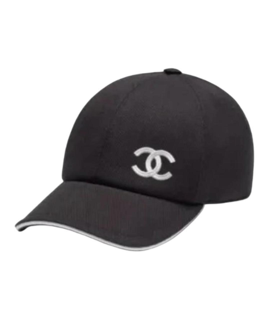 CHANEL Черная кепка, фото 1