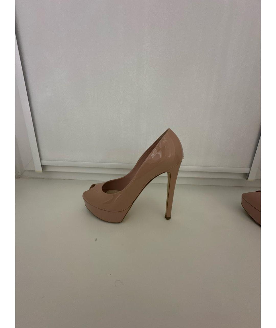 CHRISTIAN DIOR Розовые туфли из лакированной кожи, фото 3