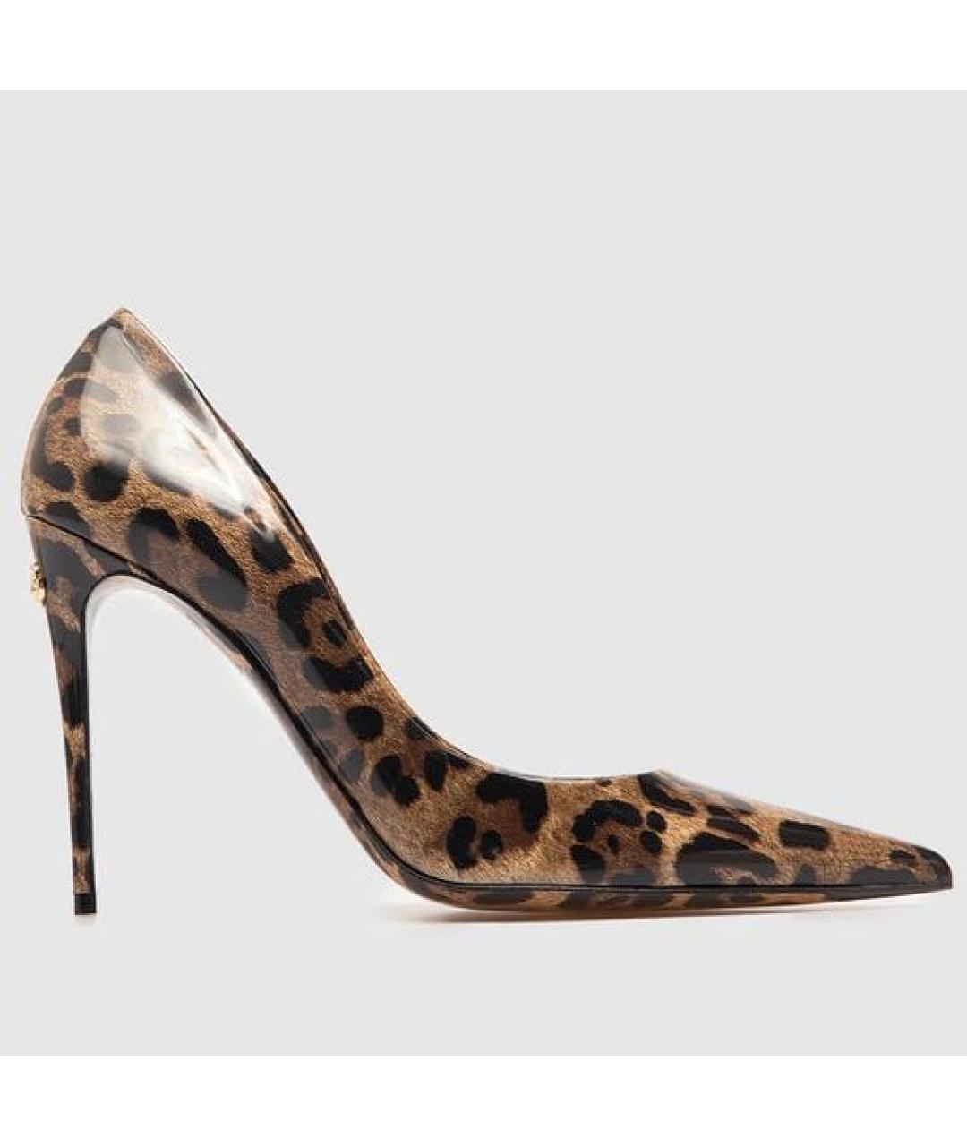 DOLCE&GABBANA Коричневые туфли из лакированной кожи, фото 7