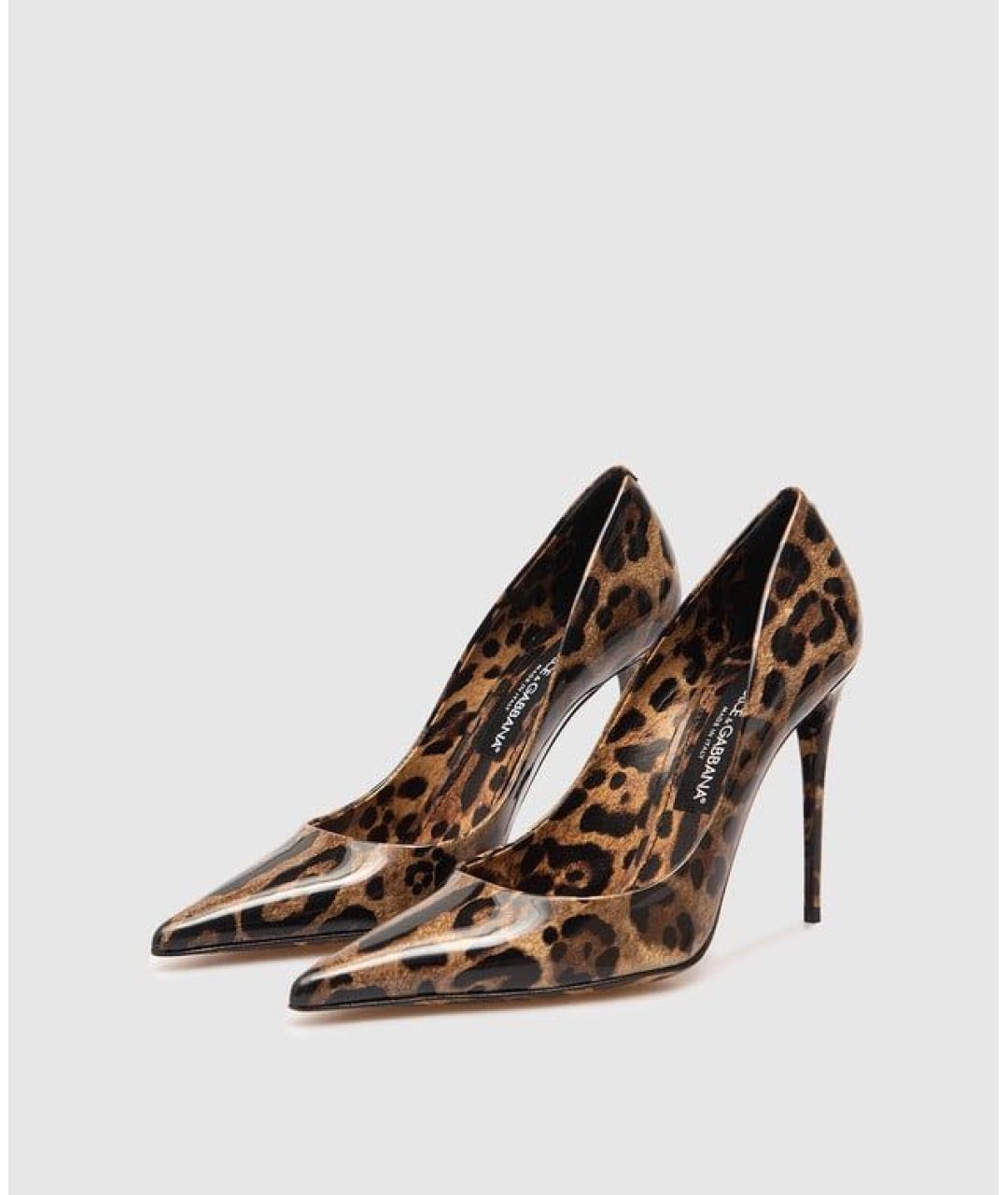 DOLCE&GABBANA Коричневые туфли из лакированной кожи, фото 3