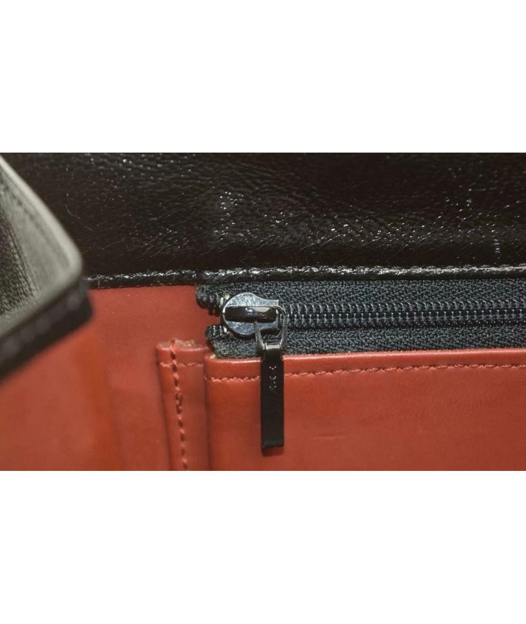 SAINT LAURENT Черная кожаная сумка через плечо, фото 6