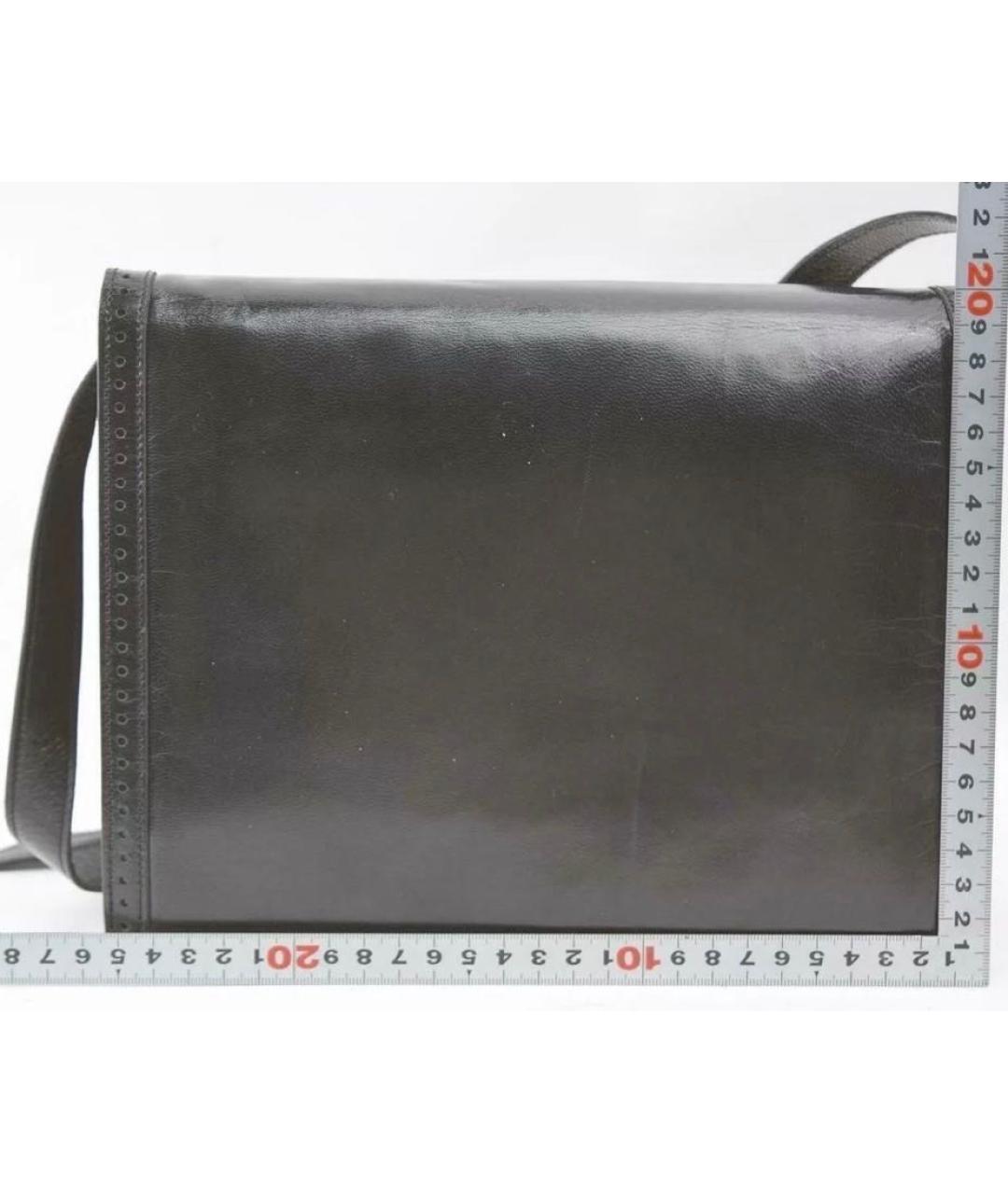 SAINT LAURENT Черная кожаная сумка через плечо, фото 7