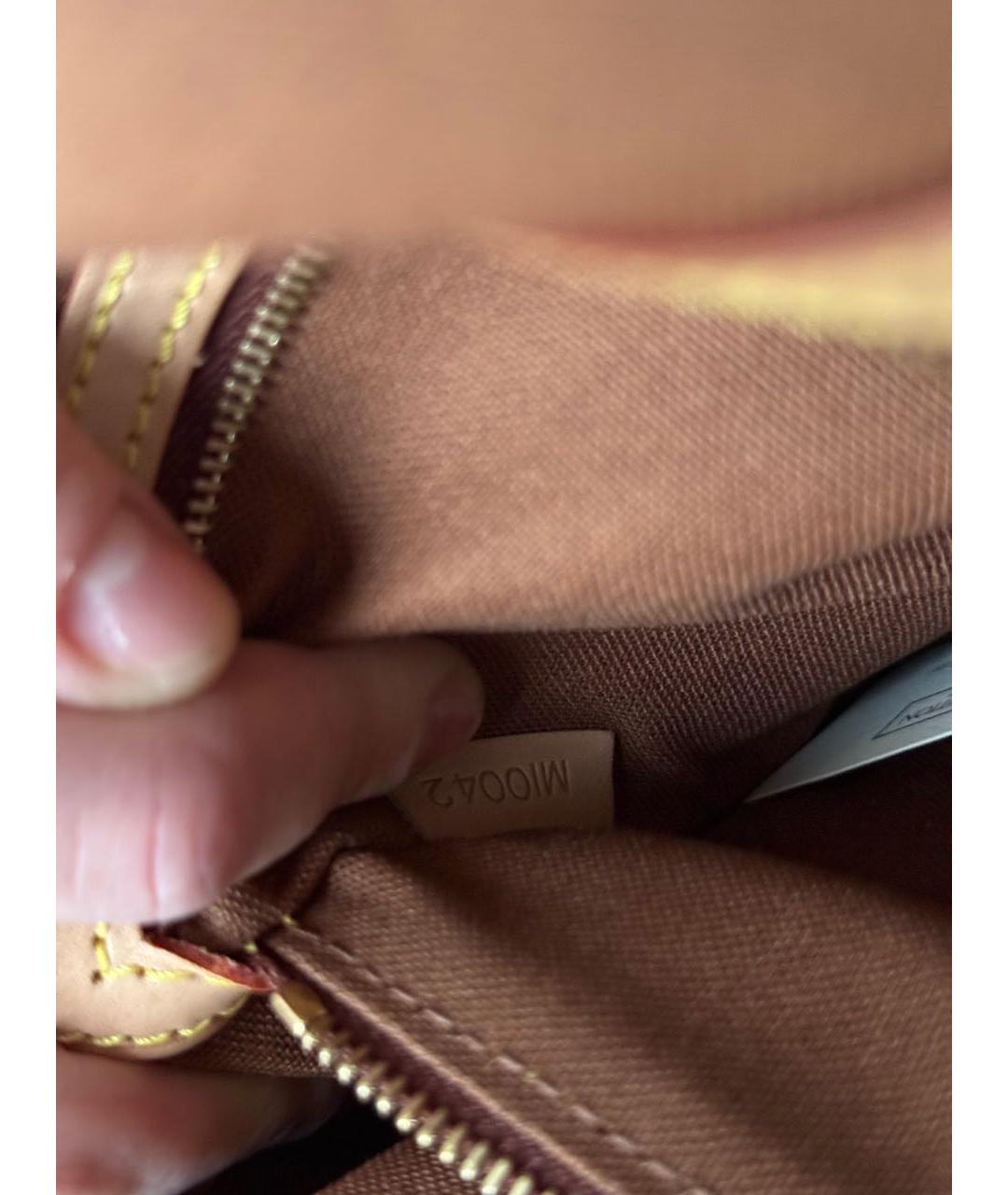 LOUIS VUITTON Коричневая сумка с короткими ручками, фото 8