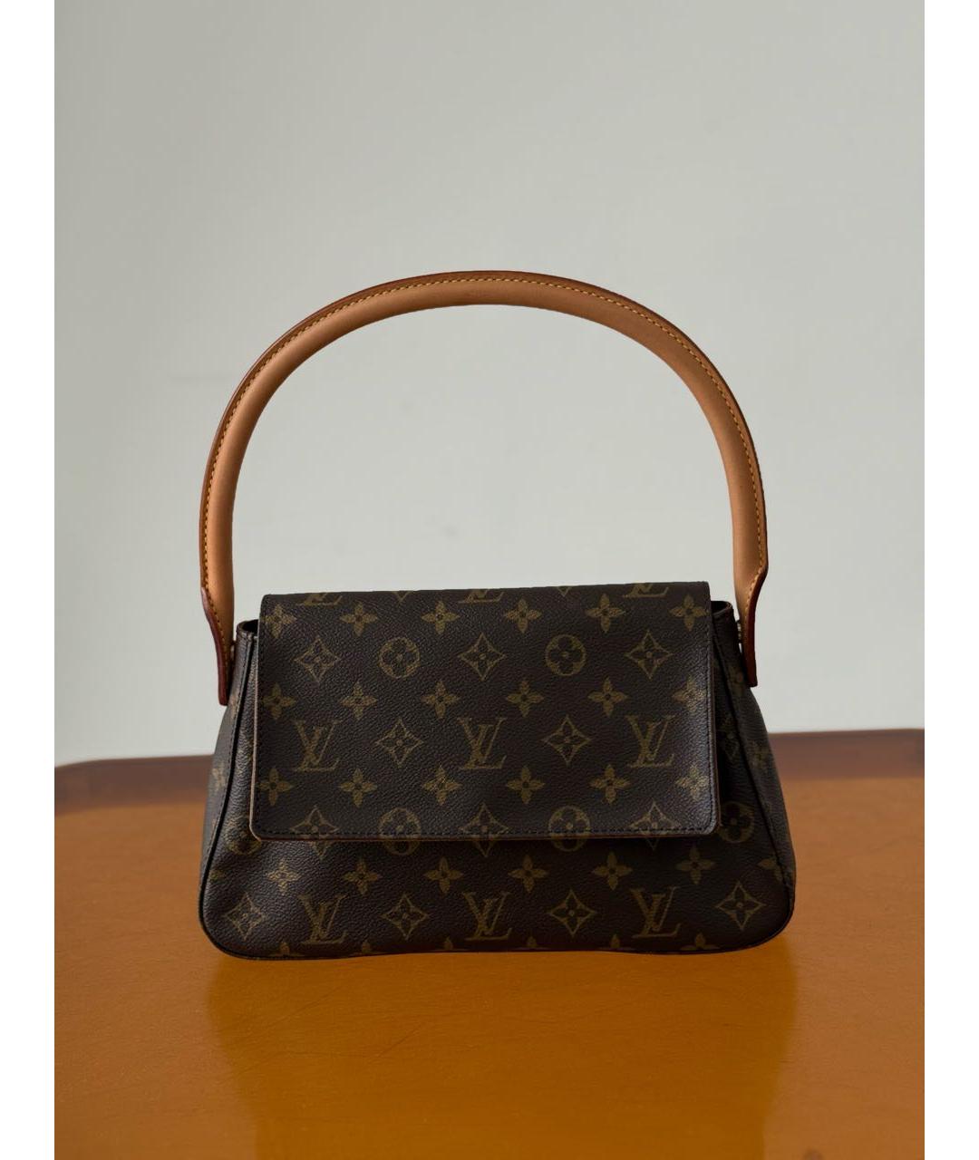 LOUIS VUITTON Коричневая сумка с короткими ручками, фото 9