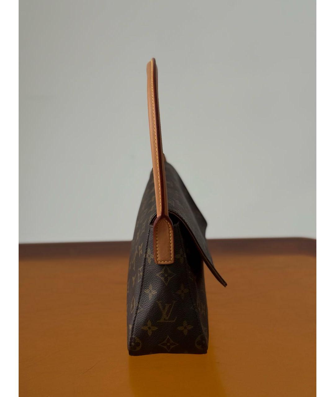 LOUIS VUITTON Коричневая сумка с короткими ручками, фото 4