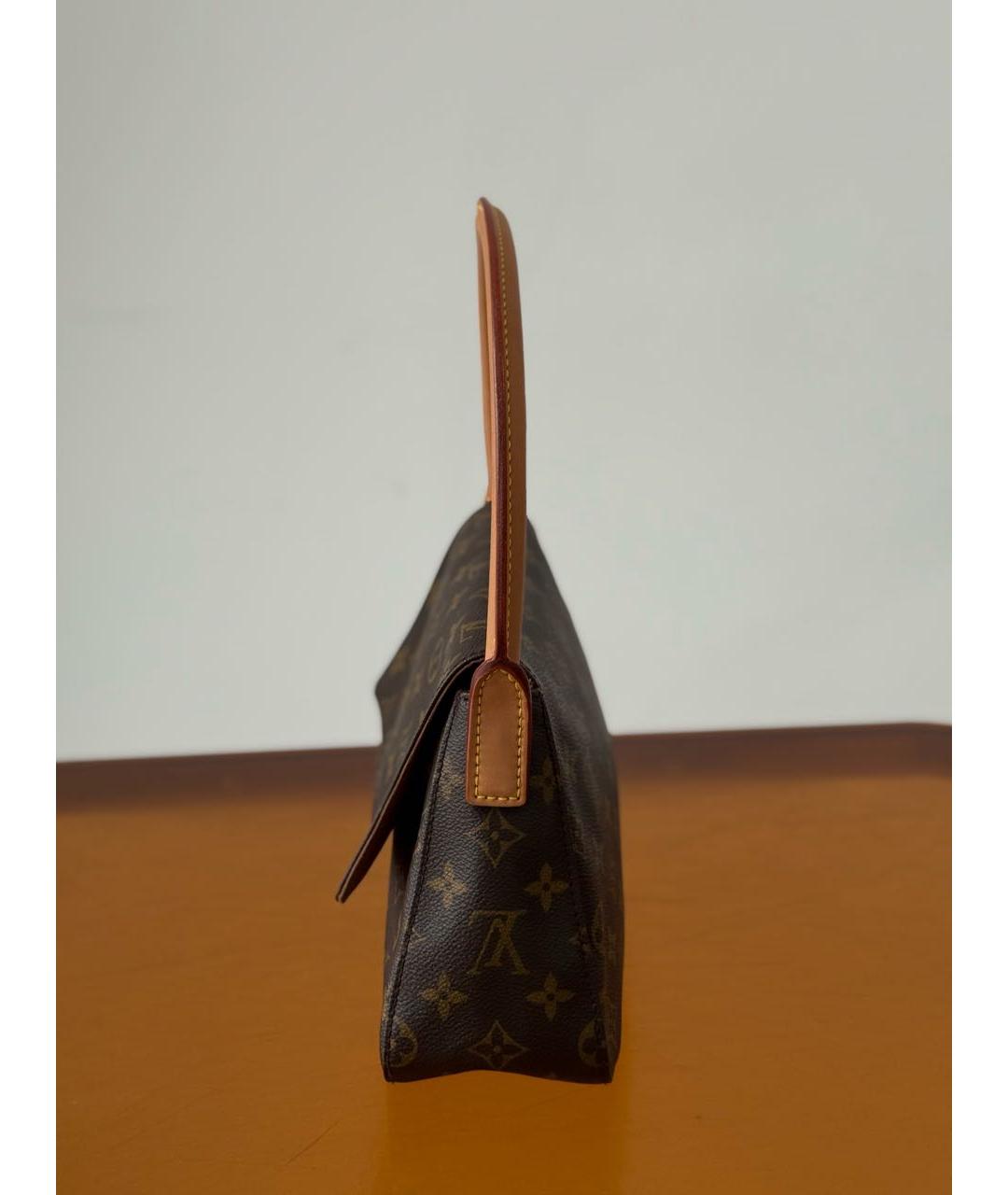 LOUIS VUITTON Коричневая сумка с короткими ручками, фото 2