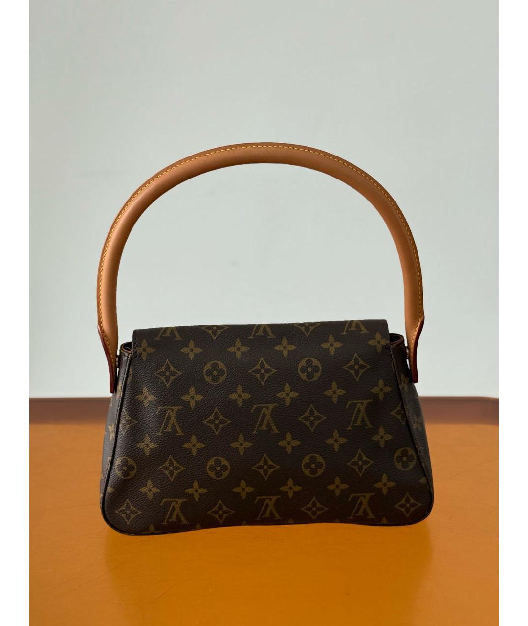 LOUIS VUITTON Коричневая сумка с короткими ручками, фото 3