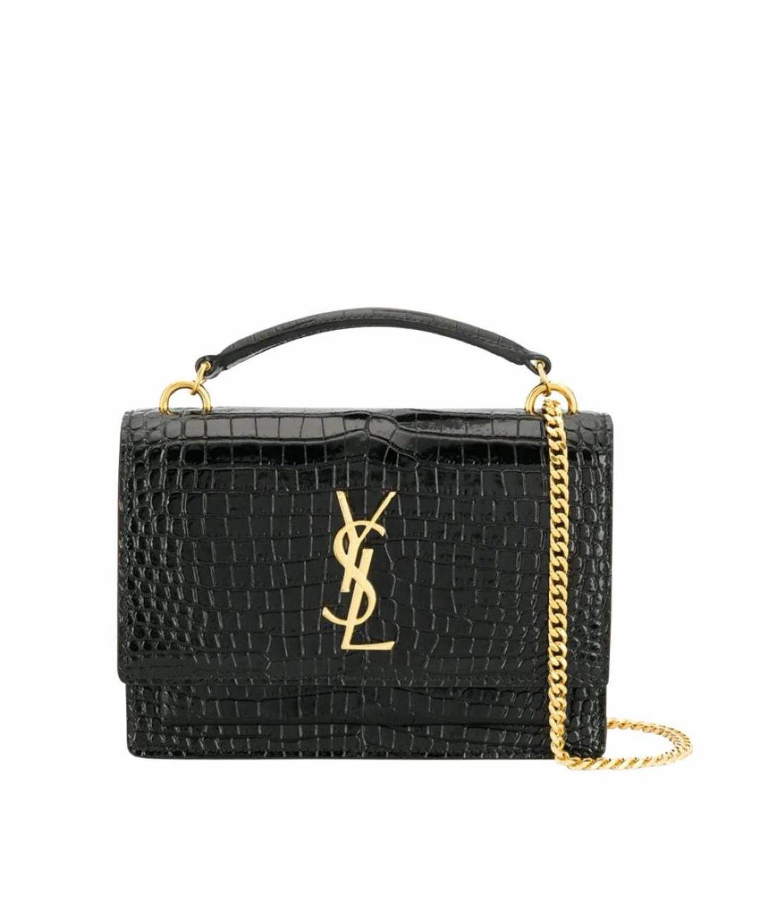 SAINT LAURENT Черная сумка с короткими ручками, фото 1