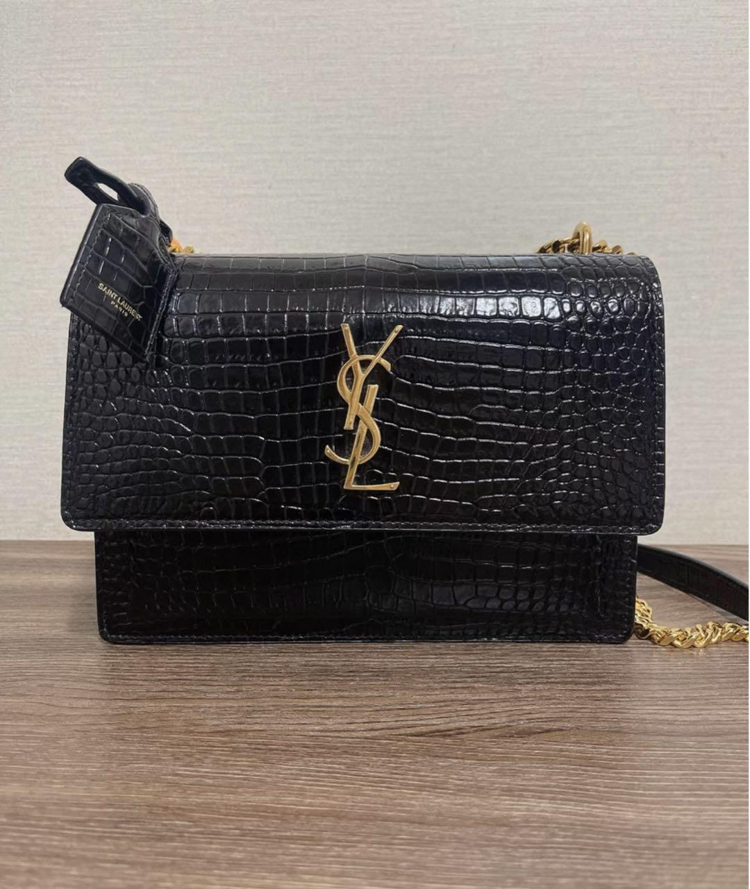 SAINT LAURENT Черная сумка с короткими ручками, фото 2