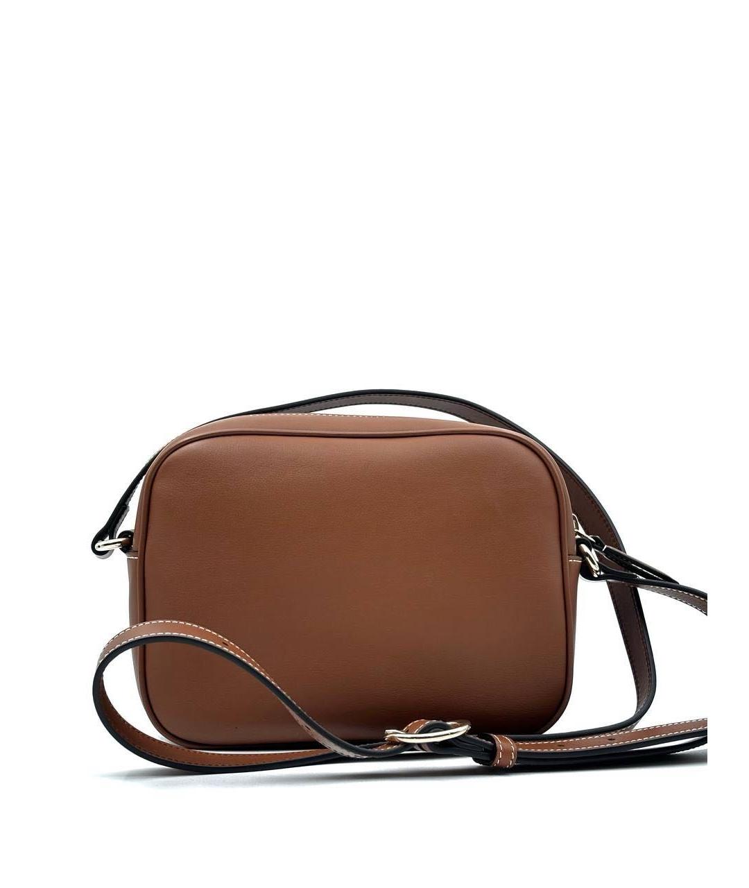 GUCCI Коричневая кожаная сумка через плечо, фото 2