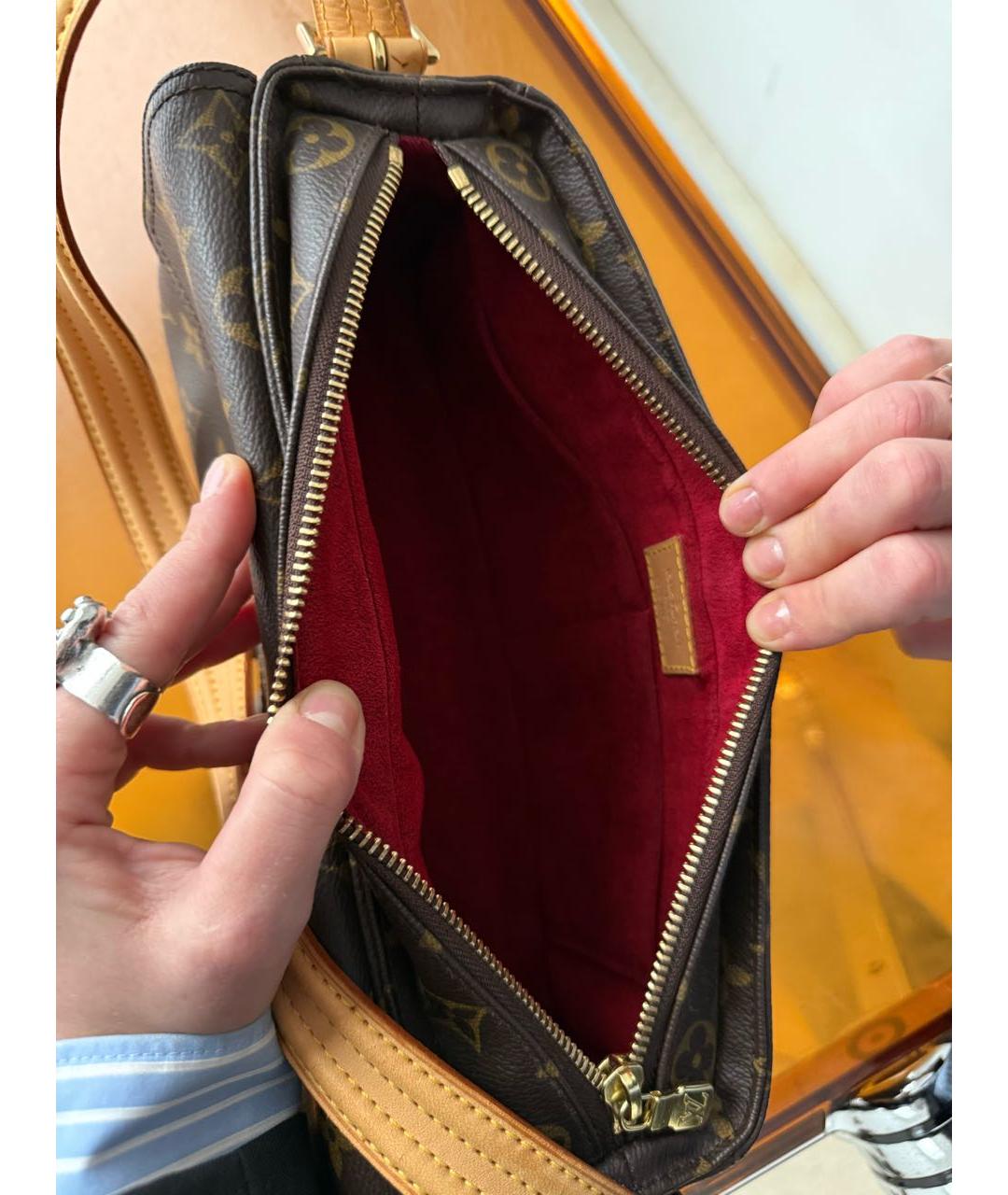 LOUIS VUITTON Коричневая сумка через плечо, фото 8