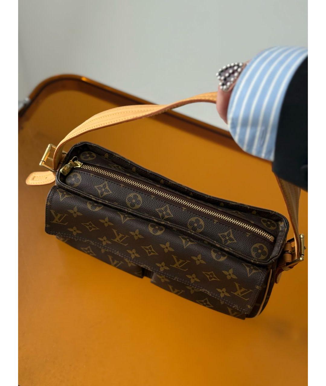 LOUIS VUITTON Коричневая сумка через плечо, фото 4