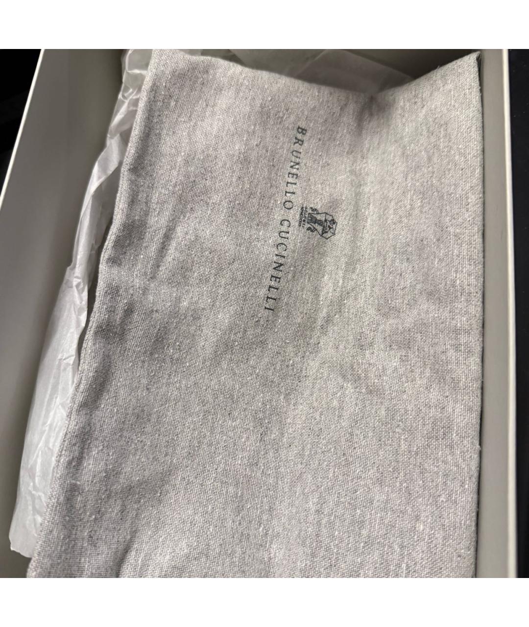 BRUNELLO CUCINELLI Бежевые замшевые кеды, фото 7