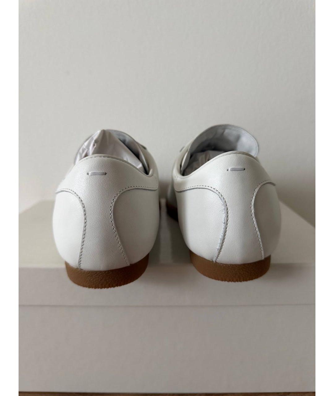 MAISON MARGIELA Белые кожаные кроссовки, фото 3