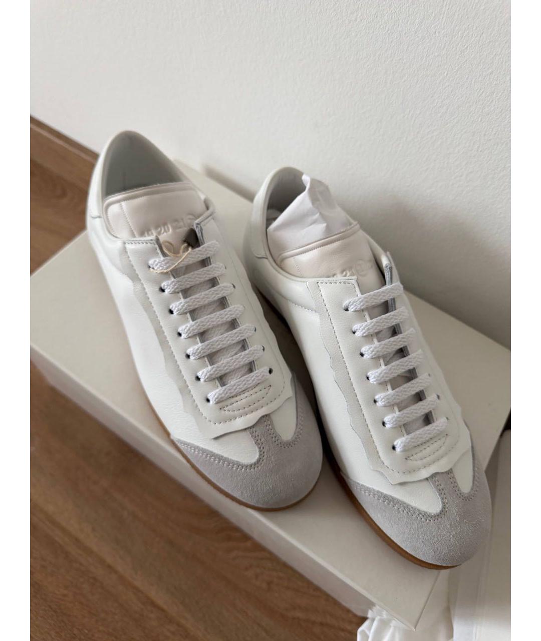 MAISON MARGIELA Белые кожаные кроссовки, фото 2
