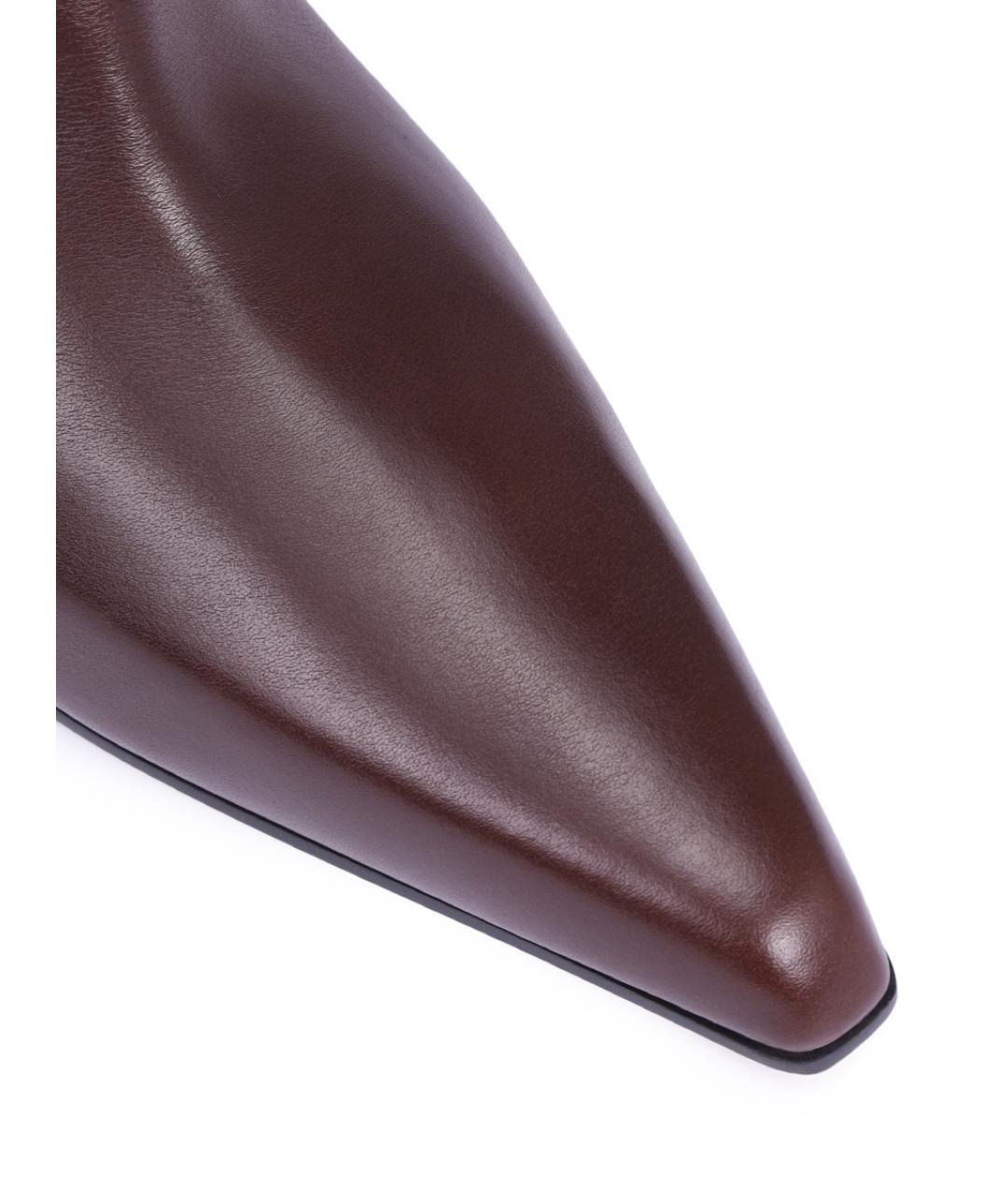 PARIS TEXAS Коричневые кожаные сапоги, фото 5