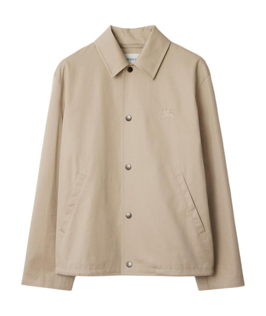 BURBERRY Бежевая хлопковая куртка, фото 1