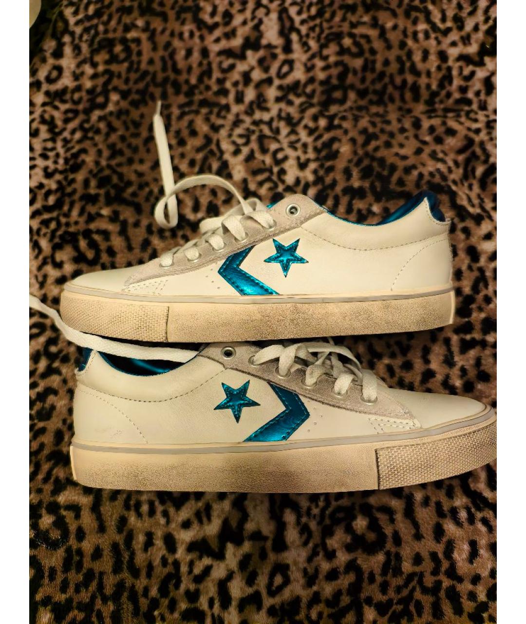 CONVERSE Белые кожаные кеды, фото 6