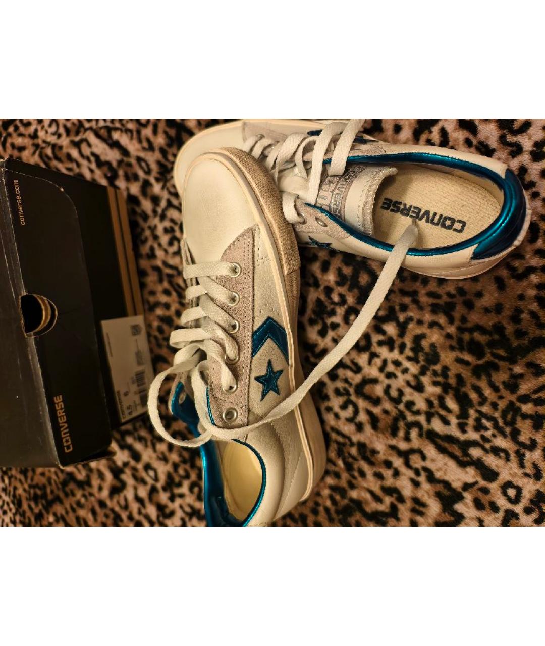 CONVERSE Белые кожаные кеды, фото 2