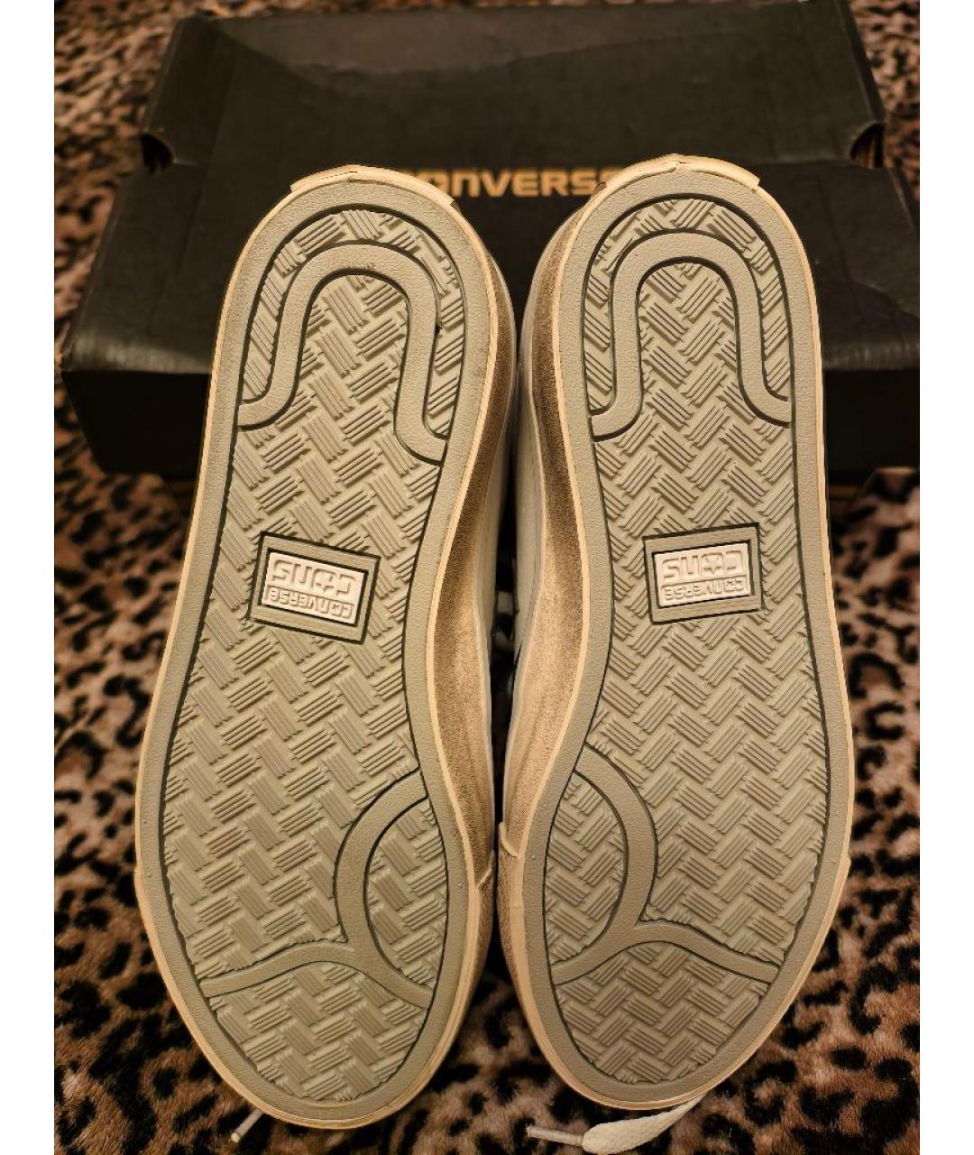 CONVERSE Белые кожаные кеды, фото 5