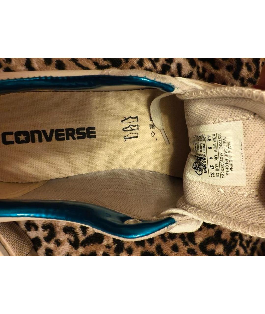 CONVERSE Белые кожаные кеды, фото 4