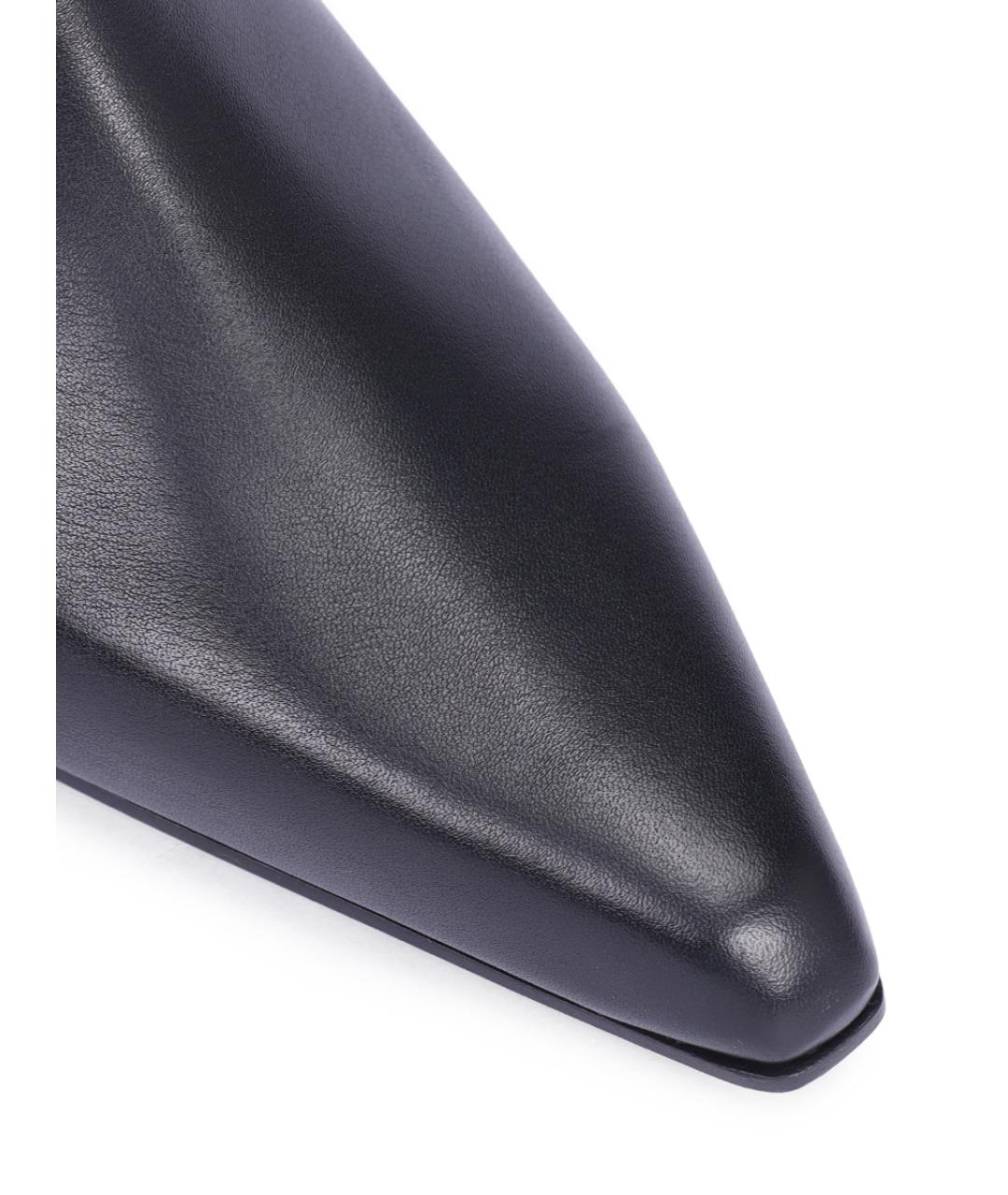 PARIS TEXAS Черные кожаные сапоги, фото 5