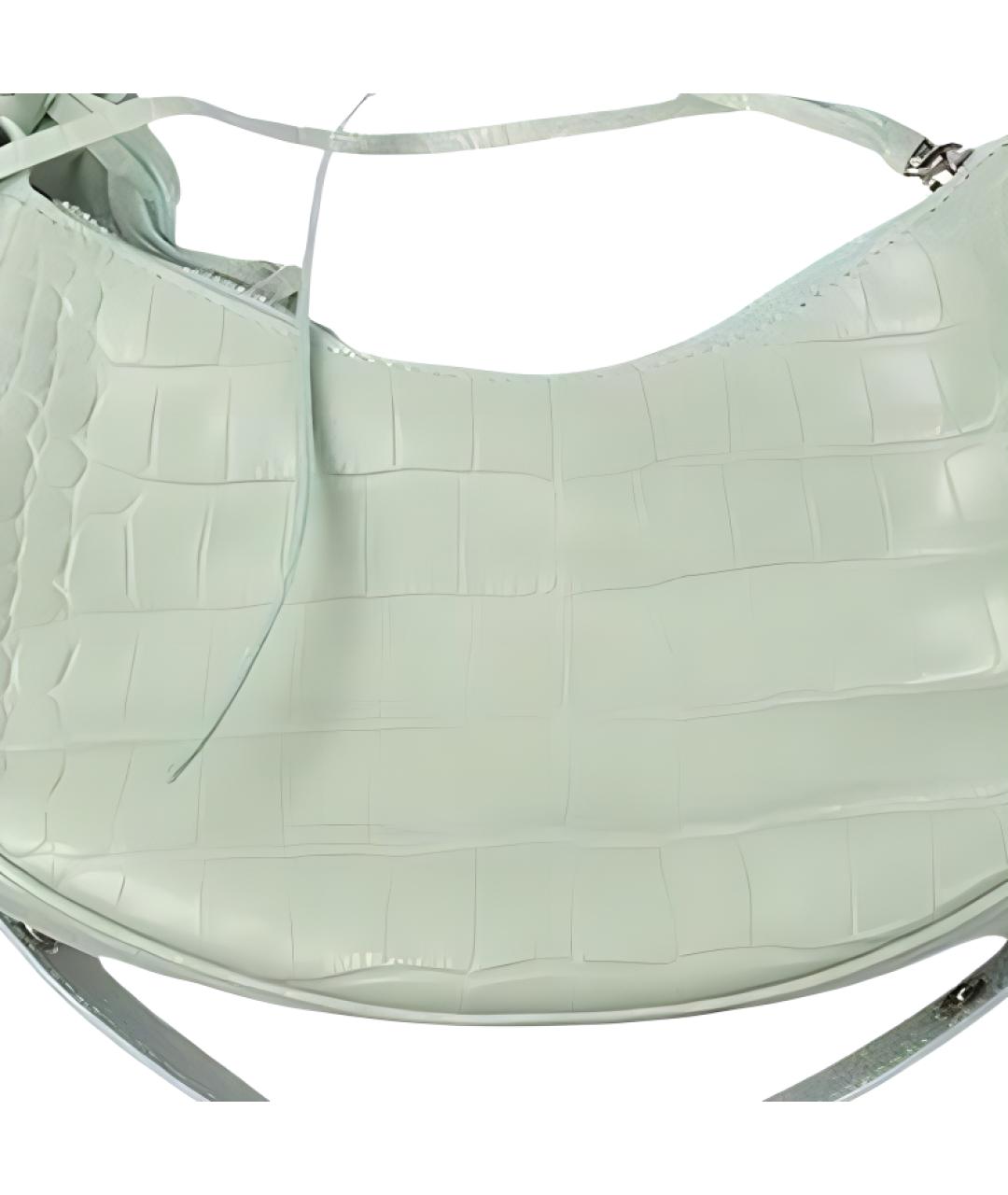 BALENCIAGA Салатовая кожаная сумка через плечо, фото 3