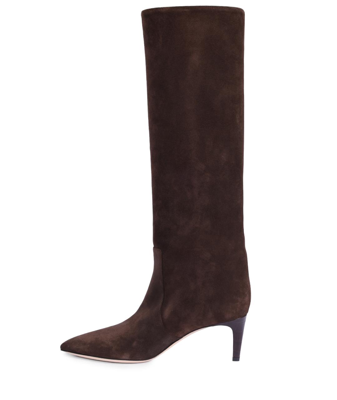 PARIS TEXAS Коричневые замшевые сапоги, фото 3